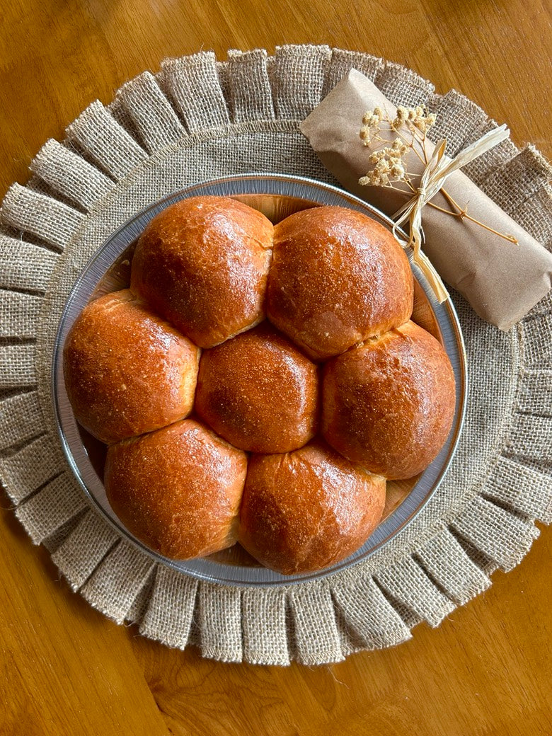 Thanksgiving Brioche Pull-Apart Dinner Rolls
